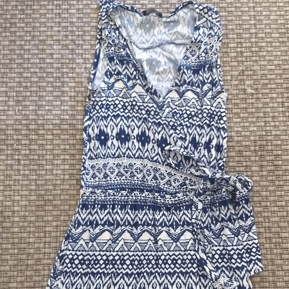 Women's Papermoon Blue Print Dress Size Small